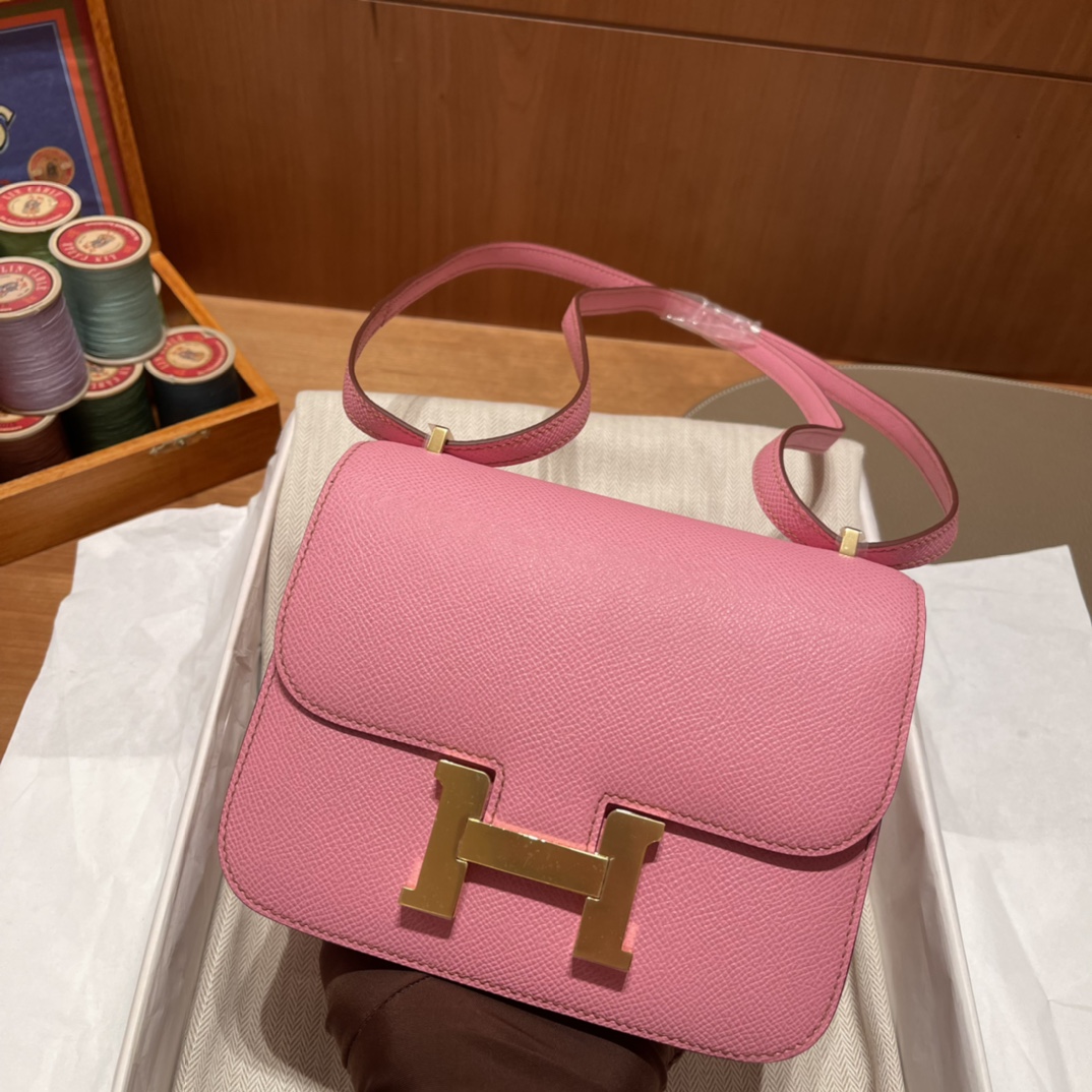 에르메스 콘스탄스18 사쿠라핑크 금장 앱송